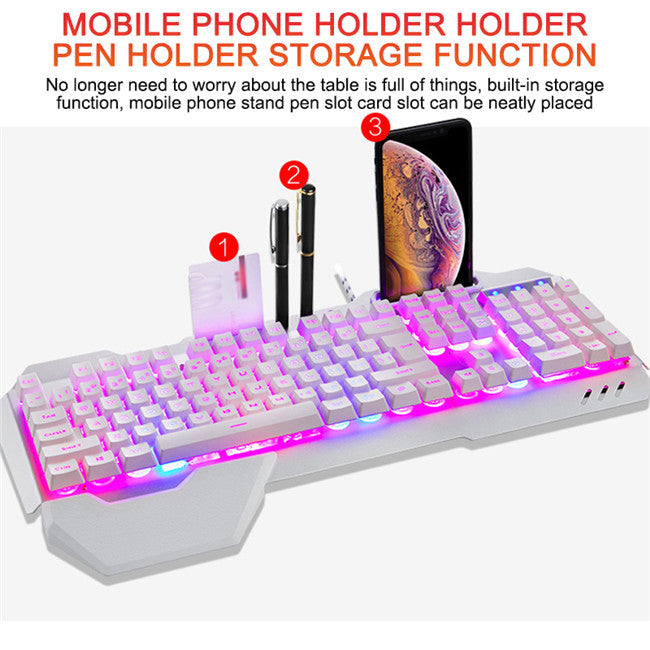 Ergonomic Keyboard with RGB Backlight