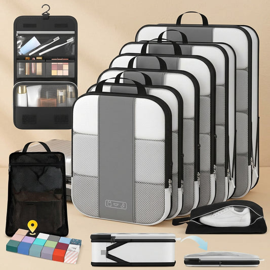 Compression Packing Cubes for Travel Essentials