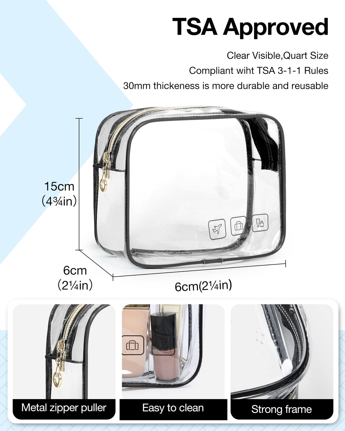 BAGSMART Toiletry Bag Makeup Organizer
