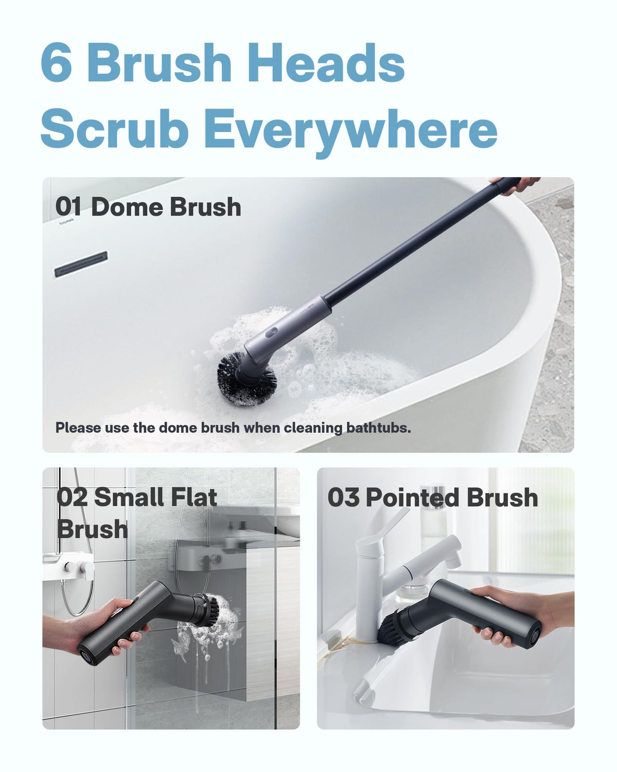 HOTO Cordless Electric Spin Scrubber