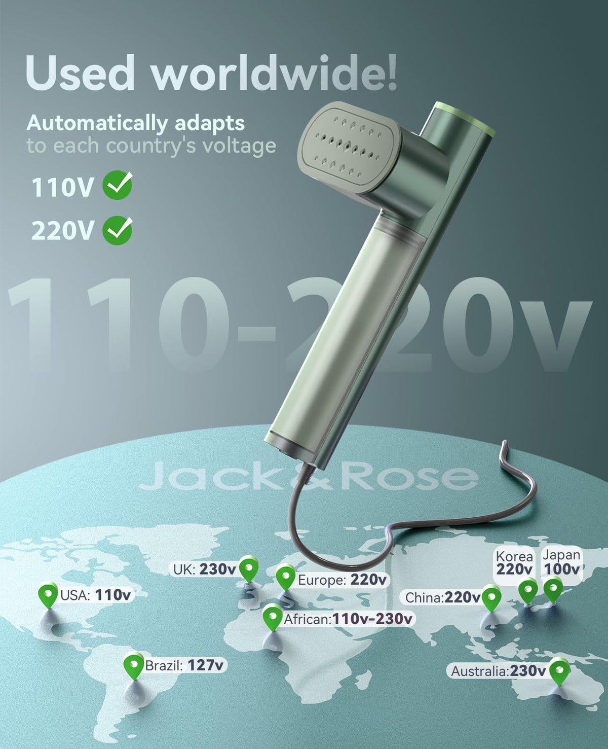 Jack ＆ Rose Travel Steamer for Clothes