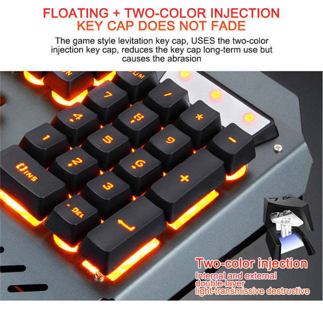 Ergonomic Keyboard with RGB Backlight