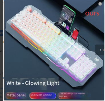 Ergonomic Keyboard with RGB Backlight